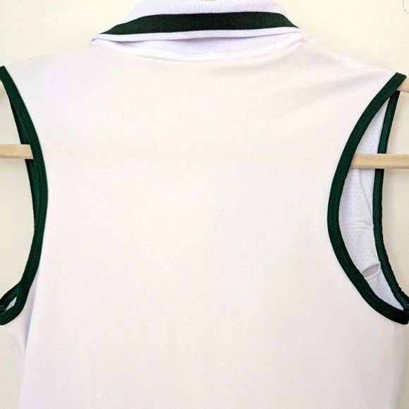 Attraco White Tennis Dress With Green Trim Quick Dry Moisture Wicking Size S - Picture 5 of 10